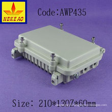 Aluminium pressure die casting enclosures aluminum waterproof enclosure ip67 aluminum enclosure AWP435 with size 210X130X60 mm